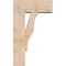 Ekena Millwork Funston Block Smooth Bracket w/ Offset Brace, Douglas Fir, 7 1/2"W x 18"D x 30"H BKT0806X18X30FST05SDF - alternate 3